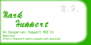 mark huppert business card